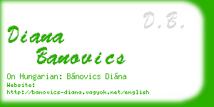diana banovics business card